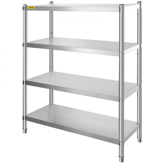 010545702291 - 4-Tier Adjustable Stainless Steel Shelf for Kitchen/Garage Storage