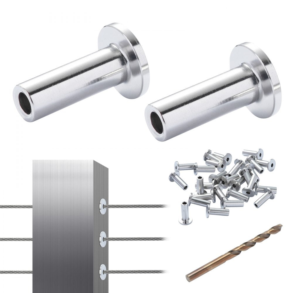 YXHF-W046-1/8"-81 - T316 Stainless Steel Protector Sleeves for Outdoor Railings