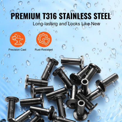 YXHF-W046-1/8"-101 - Durable T316 Stainless Steel Sleeves for 1/8" Railing
