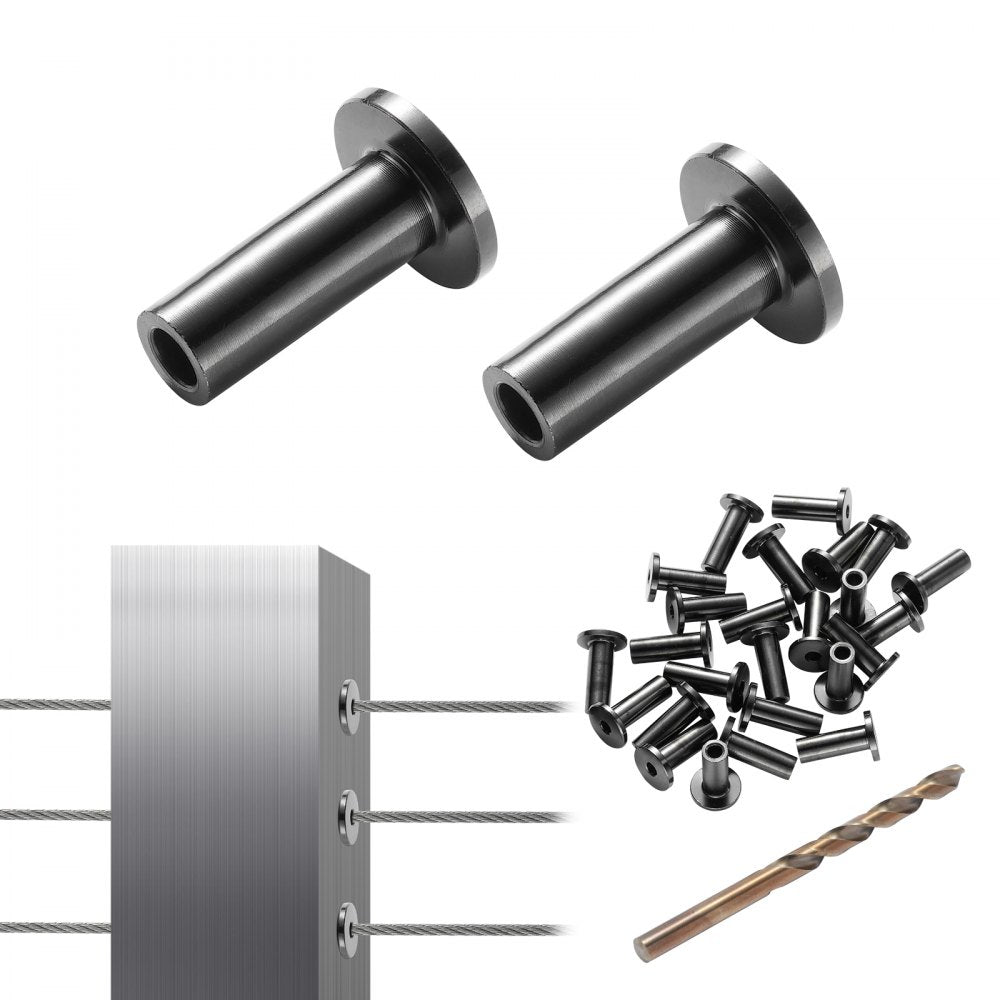YXHF-W046-1/8"-101 - Durable T316 Stainless Steel Sleeves for 1/8" Railing