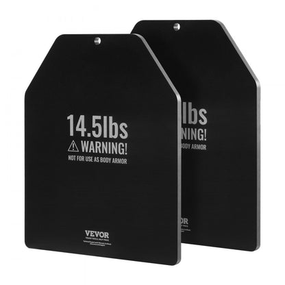 JSPB-14.5LB - Durable 14.5 lb Weight Vest Plates, 12.2x10x0.5 in Secure Fit