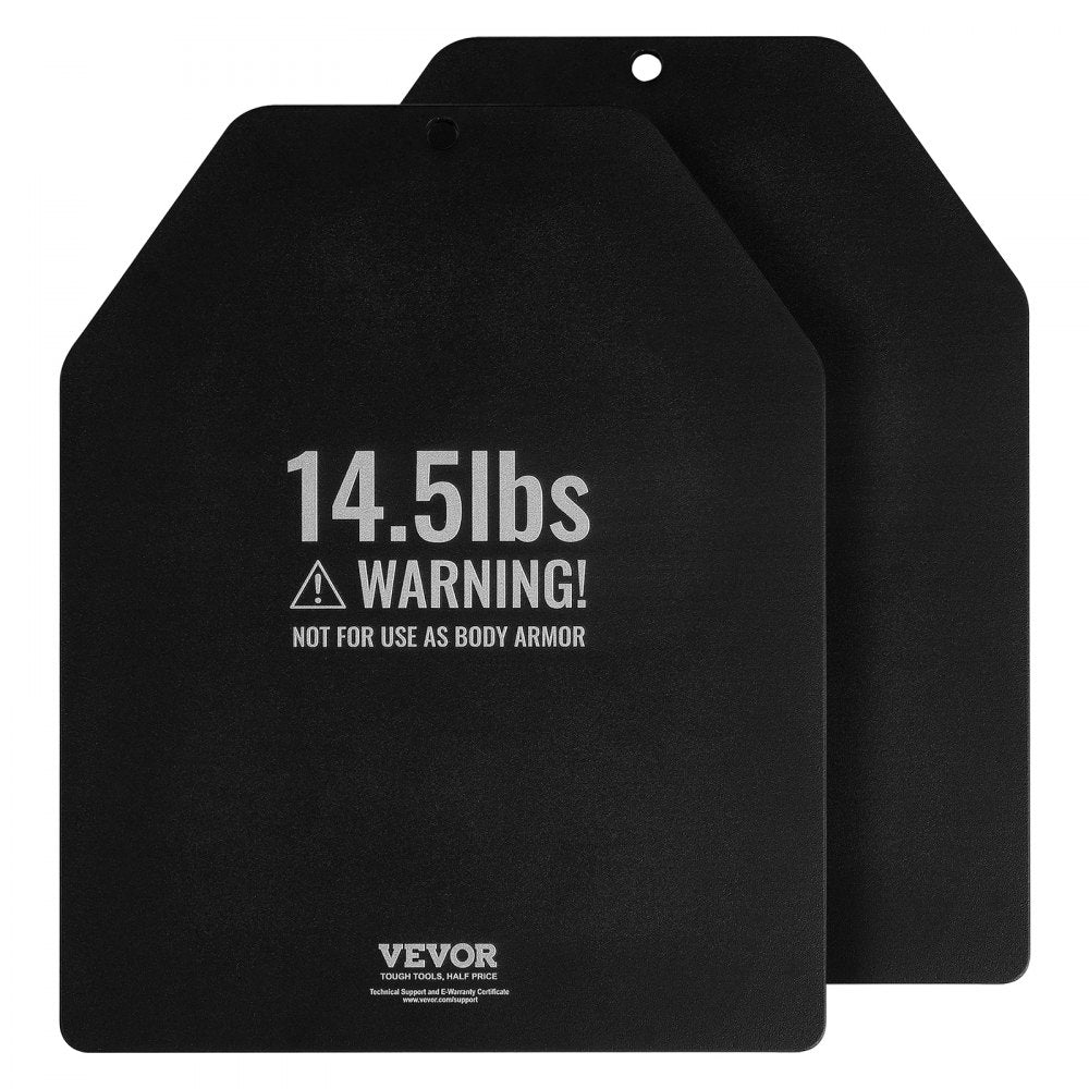 JSPB-14.5LB - Durable 14.5 lb Weight Vest Plates, 12.2x10x0.5 in Secure Fit
