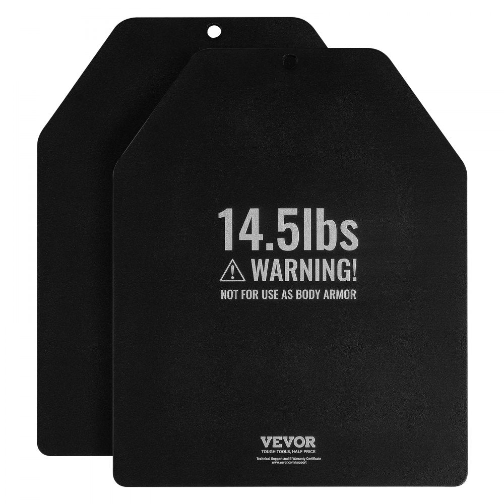 JSPB-14.5LB - Durable 14.5 lb Weight Vest Plates, 12.2x10x0.5 in Secure Fit