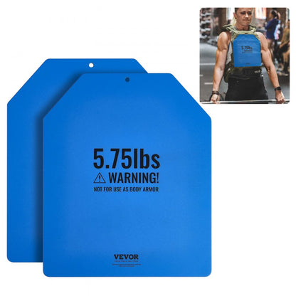 JSPB-5.75LB - Durable 2-Pack 5.75 lb Steel Weight Vest Plates