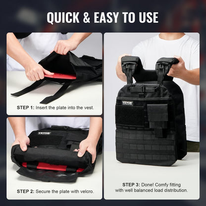 JSPB-8.75LB - Durable 8.75 lb Weight Plates for Vests (Pair)