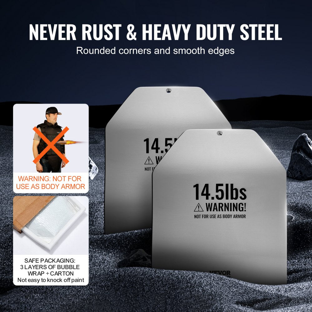 JSCB-14.5LB - Ergonomic 14.5 lb Curved Weight Vest Plates, 12.2x10 in