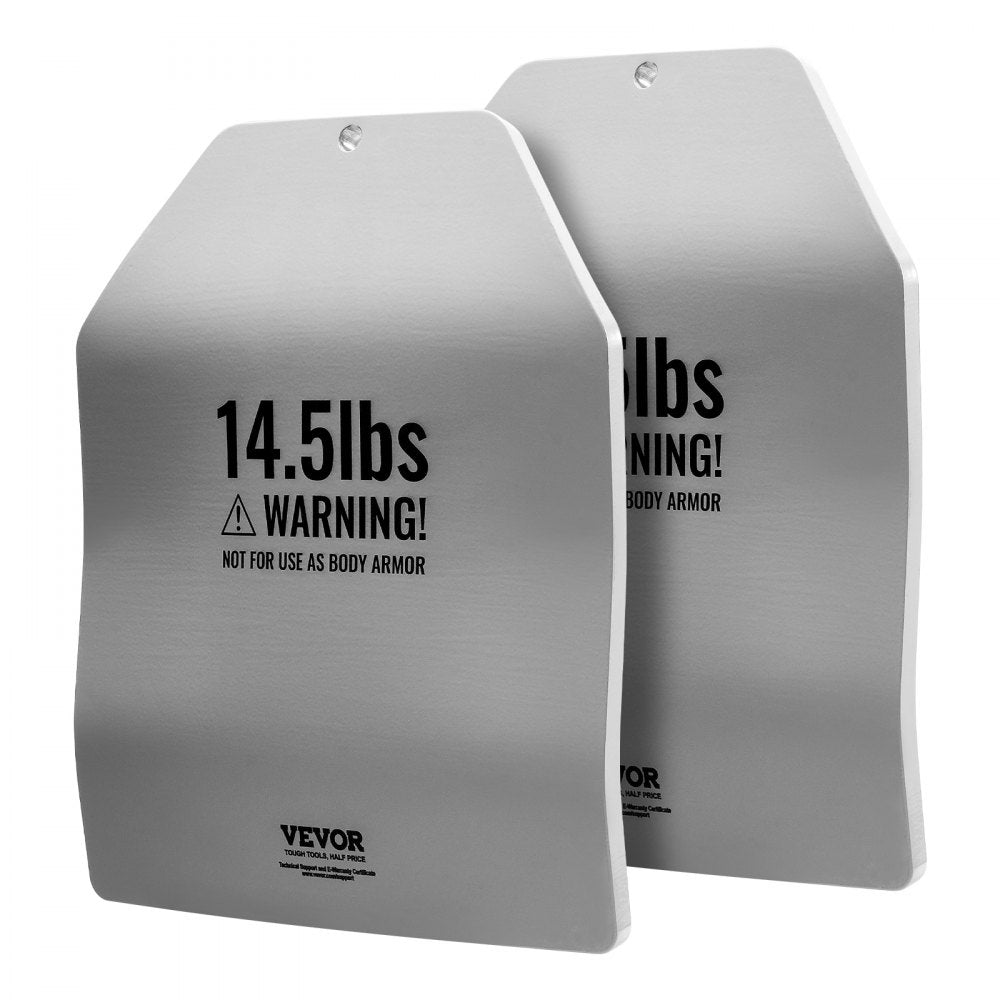 JSCB-14.5LB - Ergonomic 14.5 lb Curved Weight Vest Plates, 12.2x10 in
