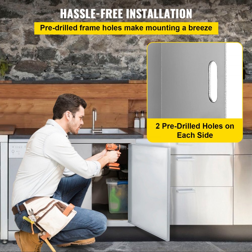 CGMX-31x24IN - Premium Stainless Steel BBQ Access Door 31" W x 24" H