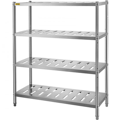 VV-SSPS-4-48 - 4-Tier 47.2" Stainless Steel Shelf with 529 lbs Capacity