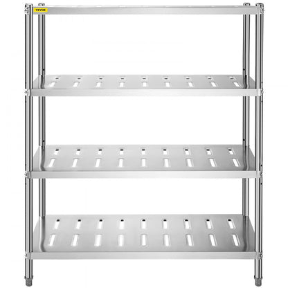 VV-SSPS-4-48 - 4-Tier 47.2" Stainless Steel Shelf with 529 lbs Capacity