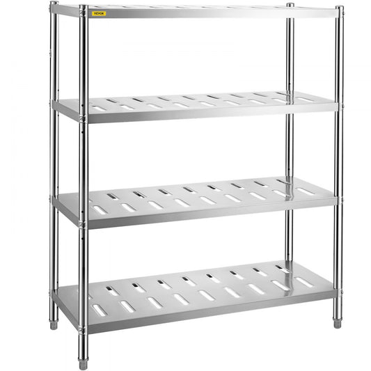 VV-SSPS-4-48 - 4-Tier 47.2" Stainless Steel Shelf with 529 lbs Capacity