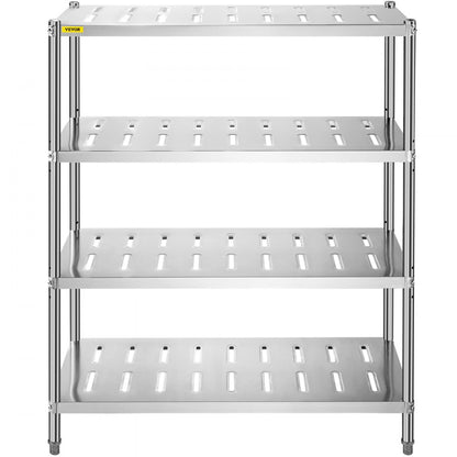 VV-SSPS-4-48 - 4-Tier 47.2" Stainless Steel Shelf with 529 lbs Capacity