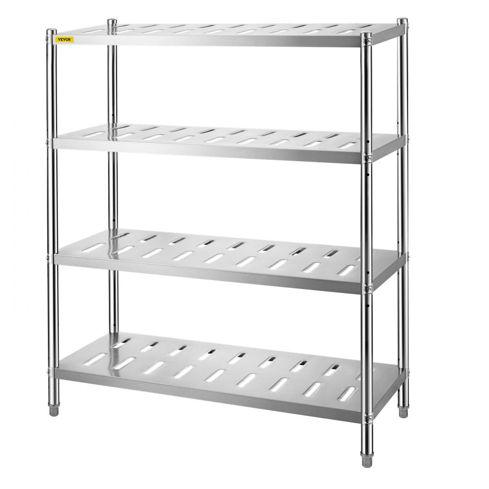 VV-SSPS-4-48 - 4-Tier 47.2" Stainless Steel Shelf with 529 lbs Capacity