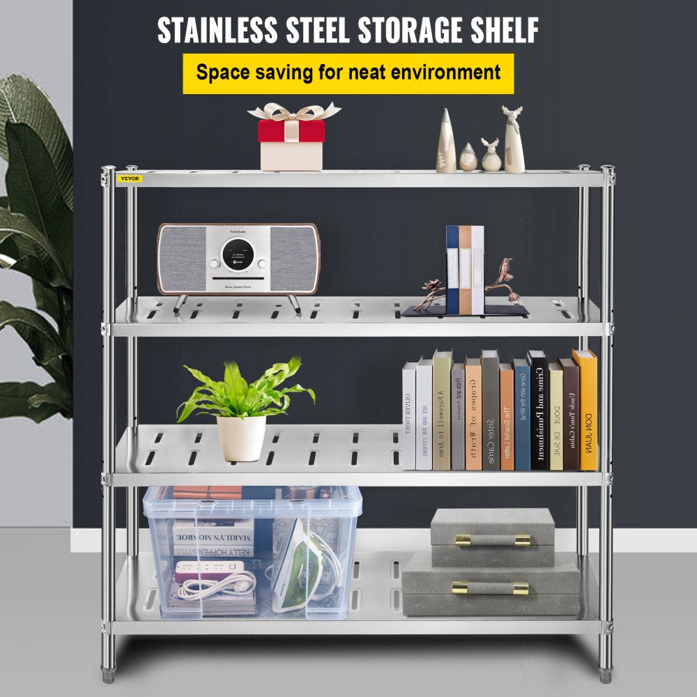 VV-SSPS-4-60 - Heavy Duty Stainless Steel Shelf, 59.1" x 17.7" x 61"