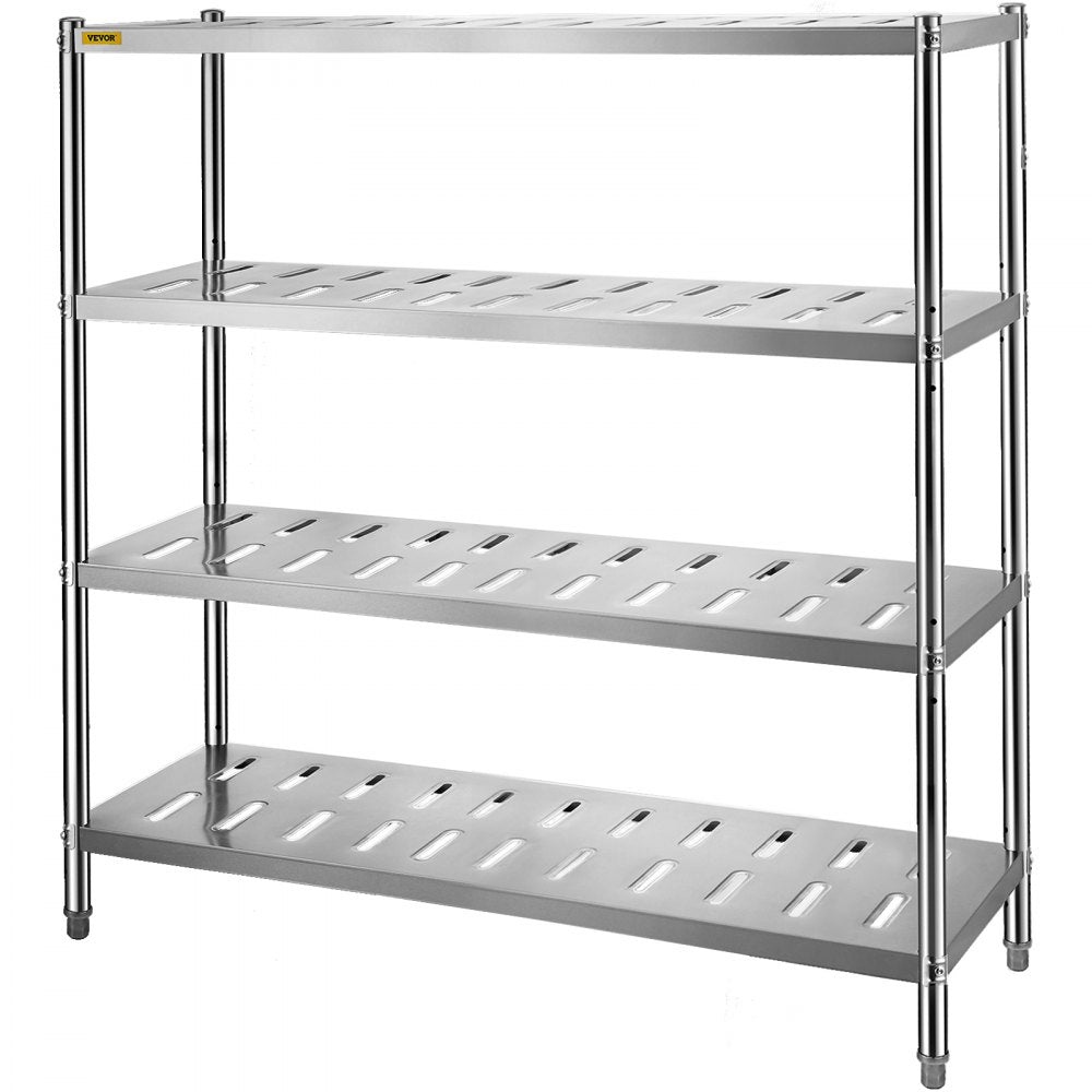 VV-SSPS-4-60 - Heavy Duty Stainless Steel Shelf, 59.1" x 17.7" x 61"
