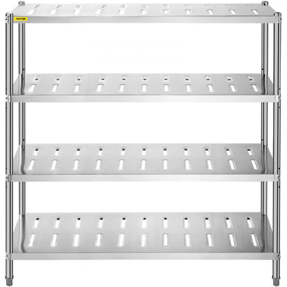 VV-SSPS-4-60 - Heavy Duty Stainless Steel Shelf, 59.1" x 17.7" x 61"