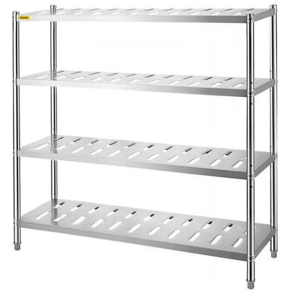 VV-SSPS-4-60 - Heavy Duty Stainless Steel Shelf, 59.1" x 17.7" x 61"