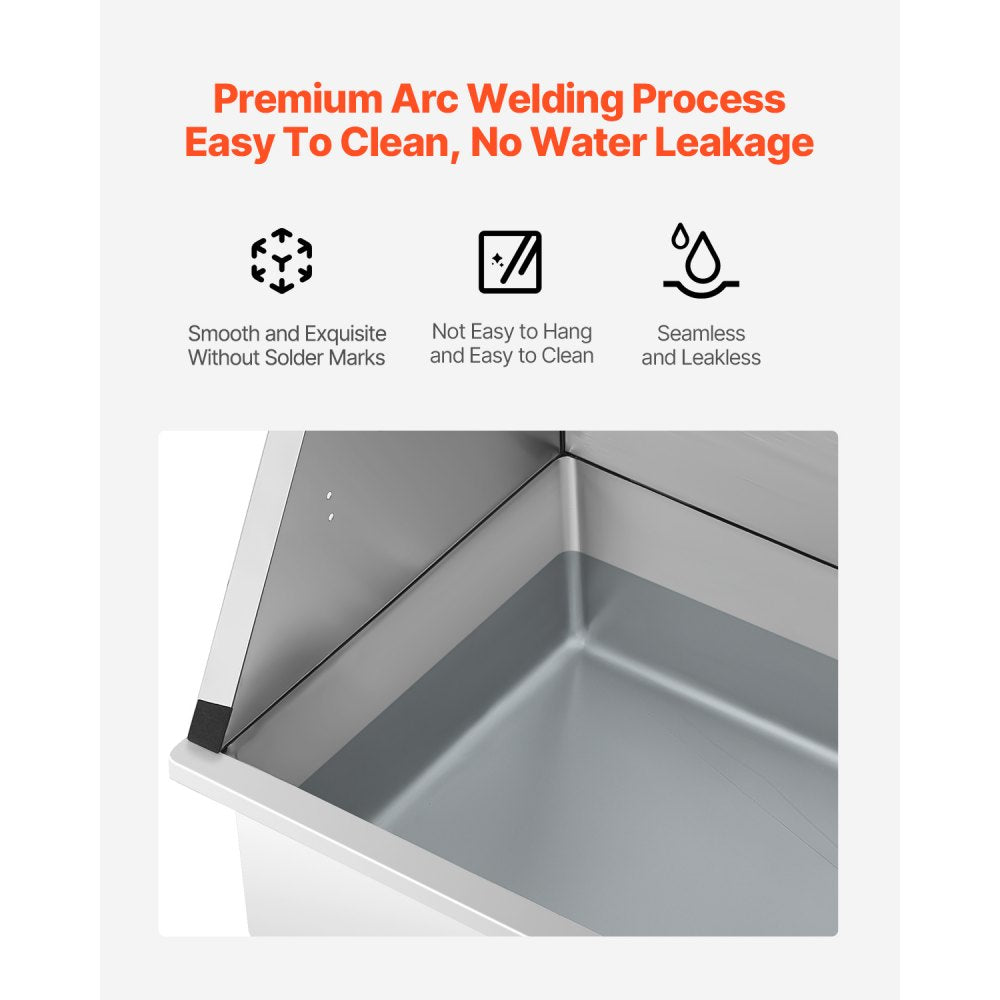 K2E01015 - 34" Stainless Steel Dog Bath Tub with No Leak Design