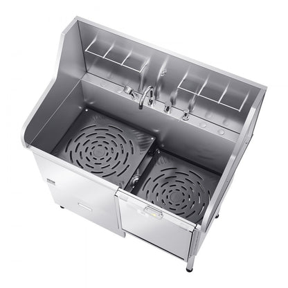LZX-16R - Stainless Steel Dog Bath Tub with Leak-Proof Design