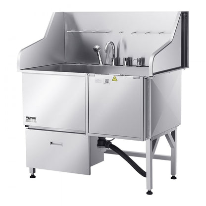 LZX-16R - Stainless Steel Dog Bath Tub with Leak-Proof Design