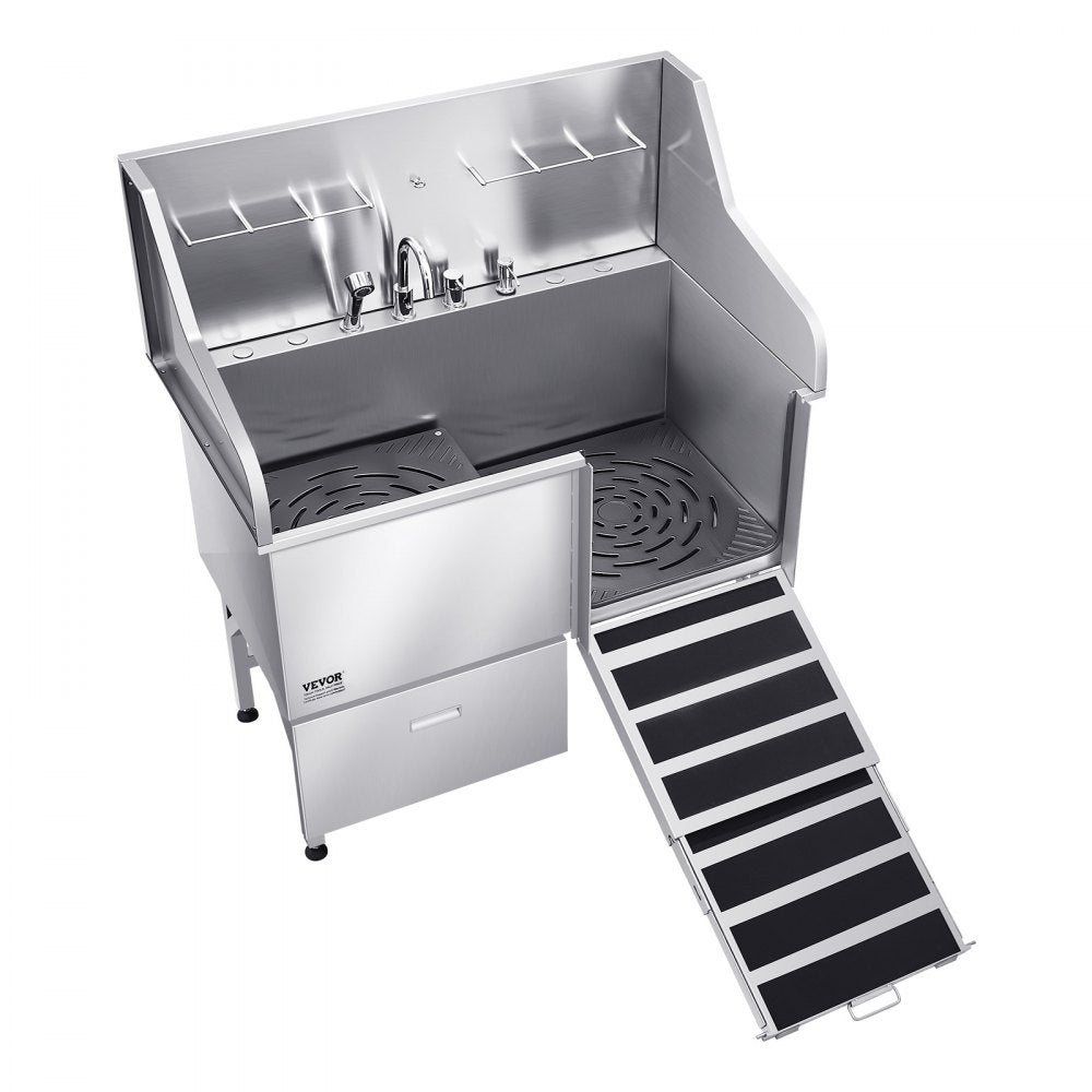 LZX-16R - Stainless Steel Dog Bath Tub with Leak-Proof Design