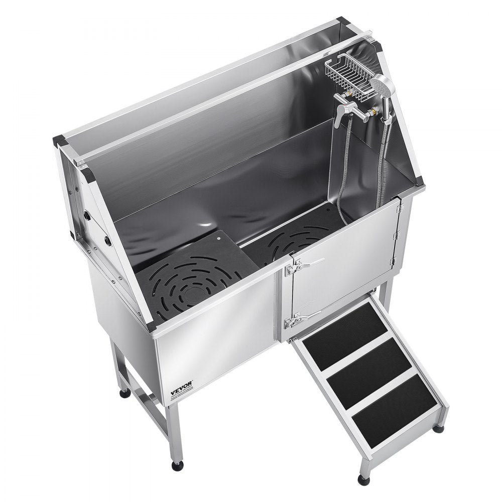 K2E01010 - Stainless Steel 50" Dog Bath Tub, Corrosion Resistant & Leak Proof