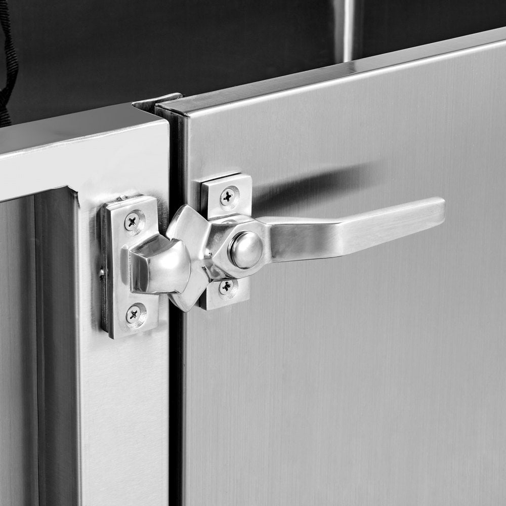 K1E01026 - Durable 62" Stainless Steel Dog Bathing Station with Ramp