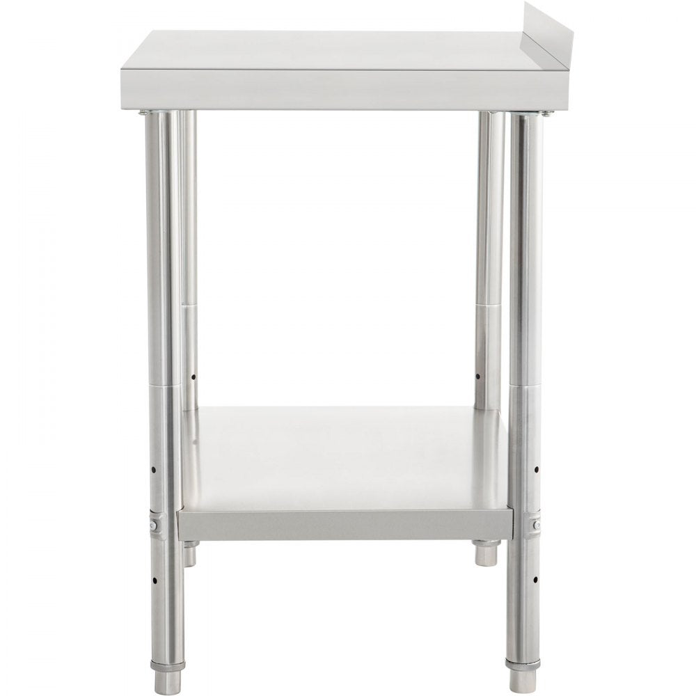 VV-SSWT-BWJL-2430 - Durable Stainless Steel Prep Table with Adjustable Undershelf
