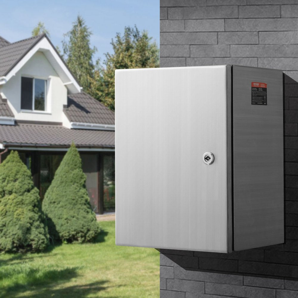 SP-B3-403025 - 16" VEVOR Outdoor Stainless Steel Electrical Box, Weatherproof Design