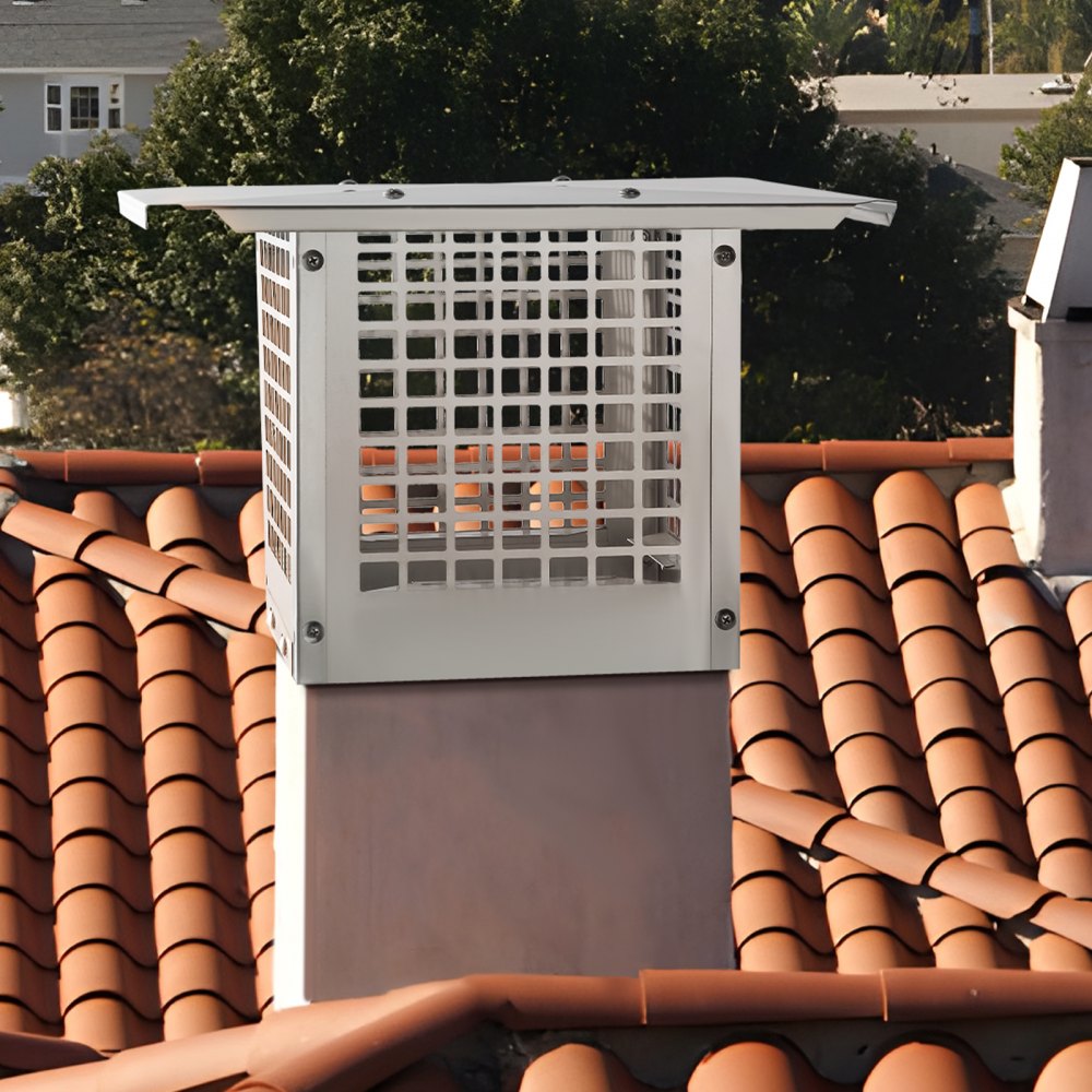 SSRC-9*9 - 9x9 Inch 304 Stainless Steel Chimney Cap for Weather Protection