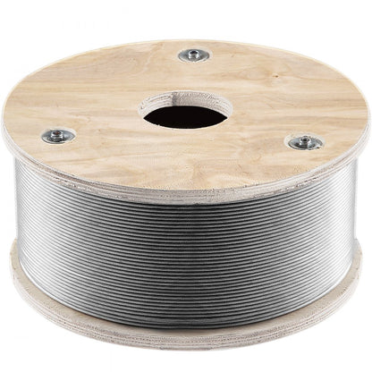 010302352428 - 1/8'' T316 Stainless Steel Wire Rope - 2100 lbs Capacity