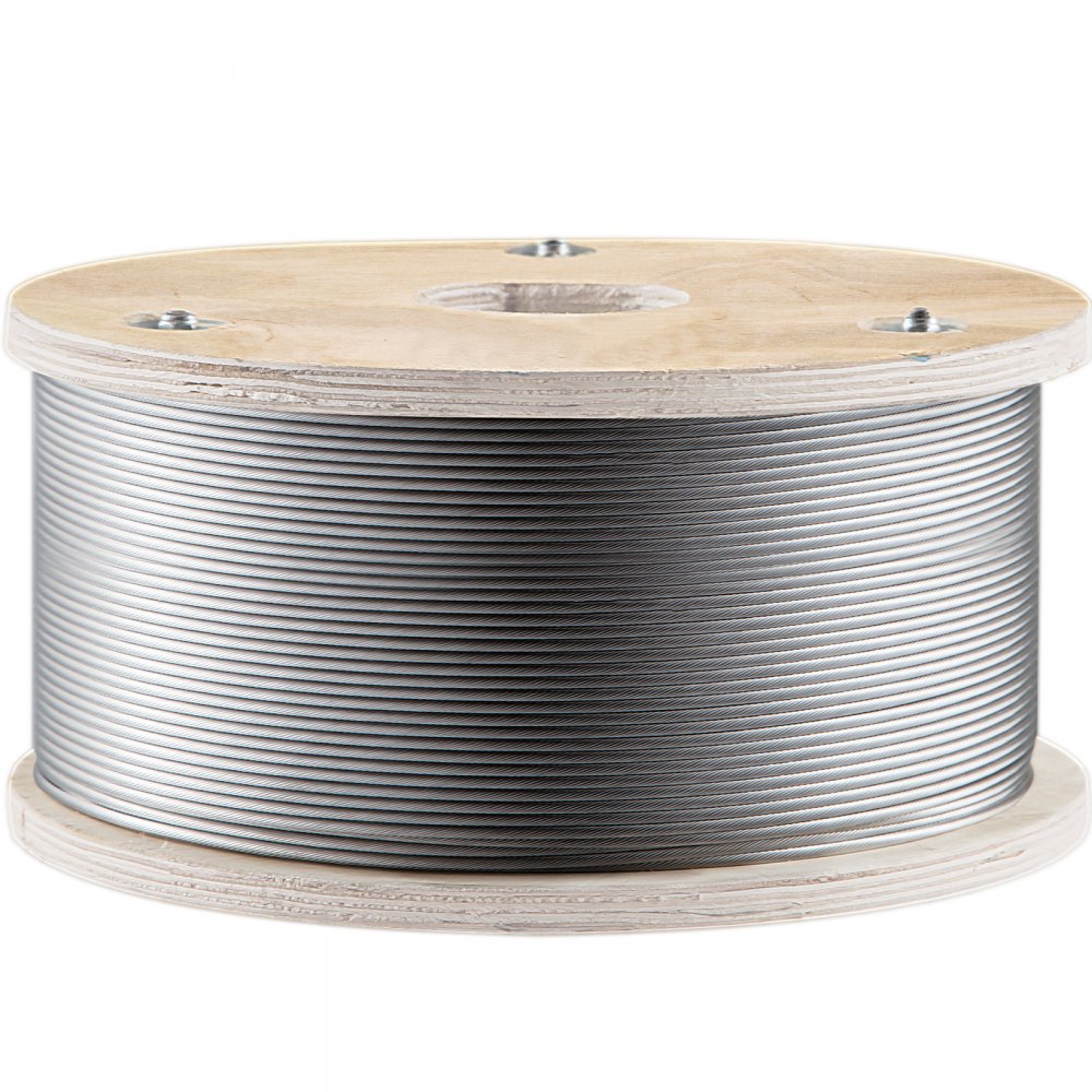 010302352428 - 1/8'' T316 Stainless Steel Wire Rope - 2100 lbs Capacity