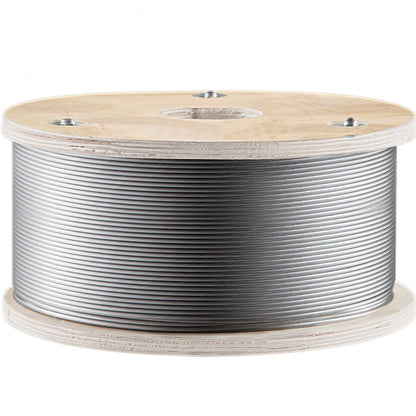 010302352428 - 1/8'' T316 Stainless Steel Wire Rope - 2100 lbs Capacity
