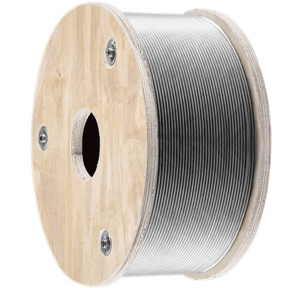 010302352428 - 1/8'' T316 Stainless Steel Wire Rope - 2100 lbs Capacity