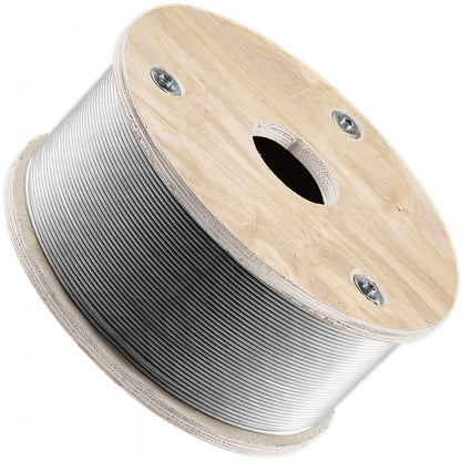 010302352428 - 1/8'' T316 Stainless Steel Wire Rope - 2100 lbs Capacity