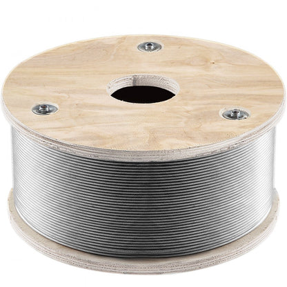 010302352428 - 1/8'' T316 Stainless Steel Wire Rope - 2100 lbs Capacity