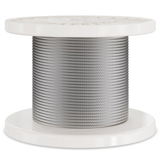 S1/8-100 - 100 ft VEVOR Stainless Steel Wire Rope for Outdoor Use