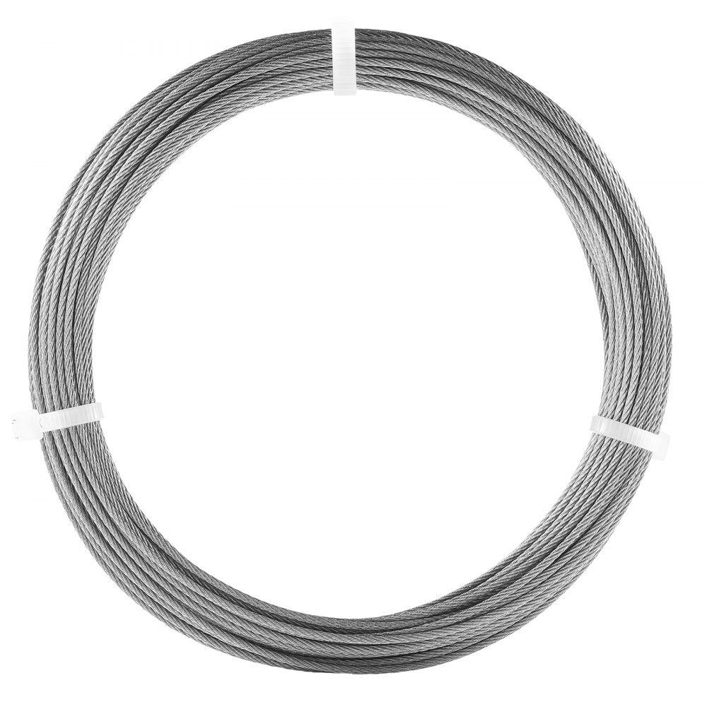 S1/16-66 - 66ft High-Strength Stainless Steel Wire Rope for Outdoor Use