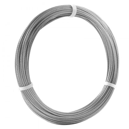 S1/16-66 - 66ft High-Strength Stainless Steel Wire Rope for Outdoor Use