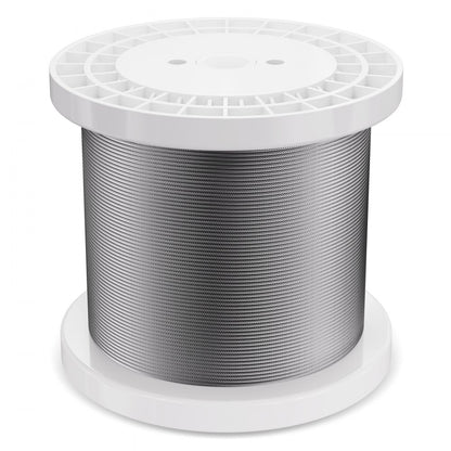 S1/8-1000 - 1/8" Durable T316 Stainless Steel Wire Rope for Outdoor Use