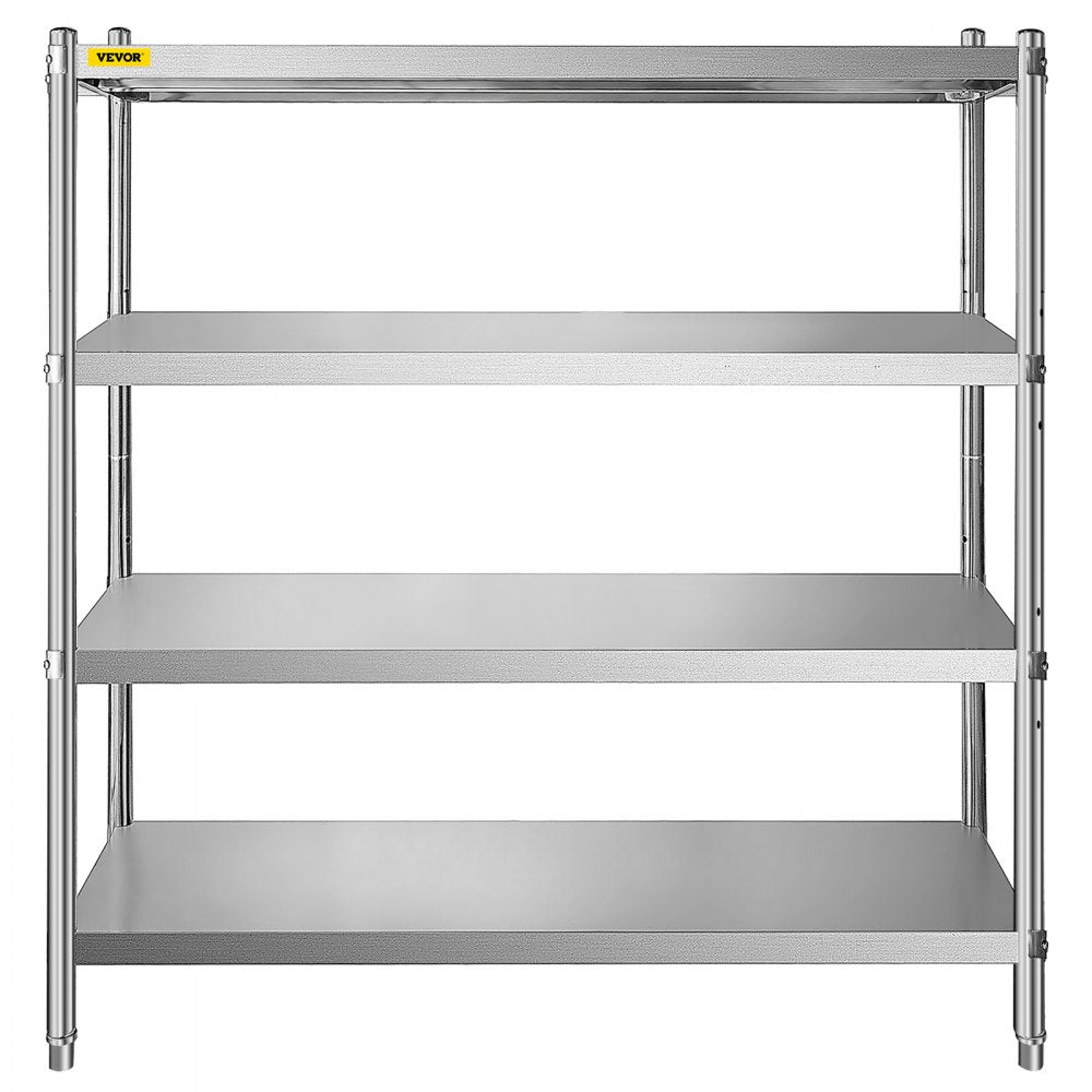 010592719608 - 4-Tier Stainless Steel Shelf 60x18.5 Inch with 330 lbs Capacity