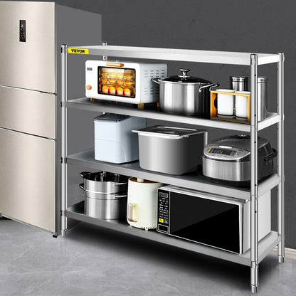 VV-SSS-4-72 - 4-Tier Stainless Steel Shelf with 330 lbs Capacity