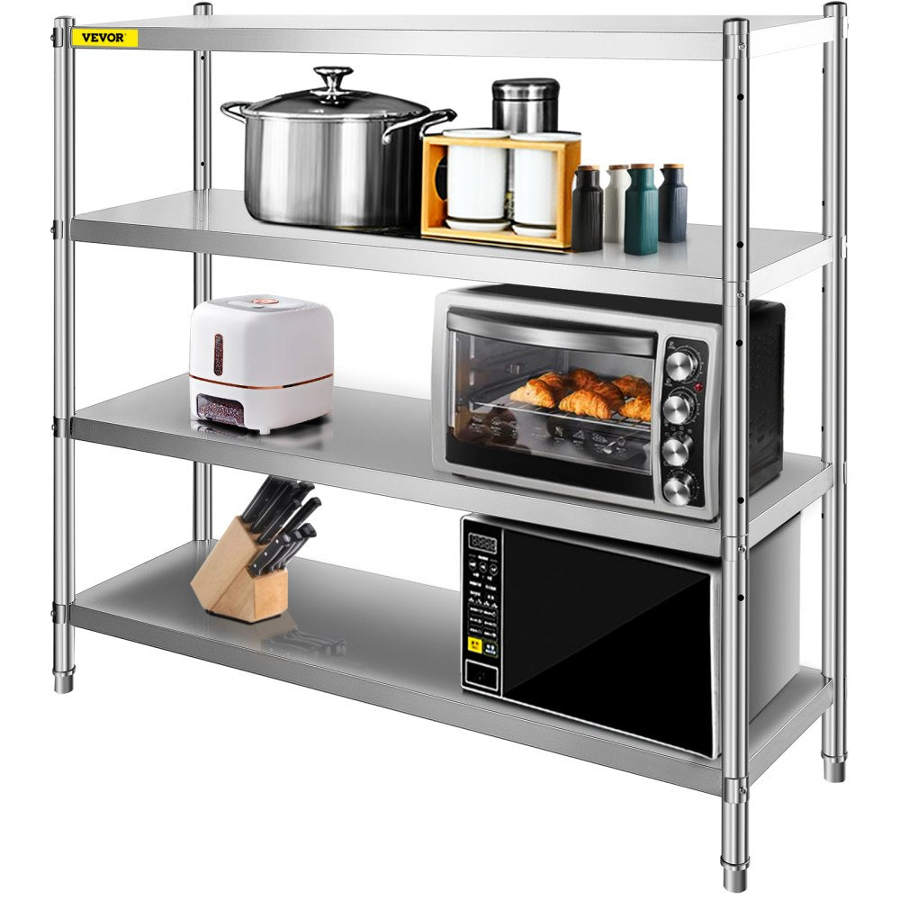 VV-SSS-4-72 - 4-Tier Stainless Steel Shelf with 330 lbs Capacity