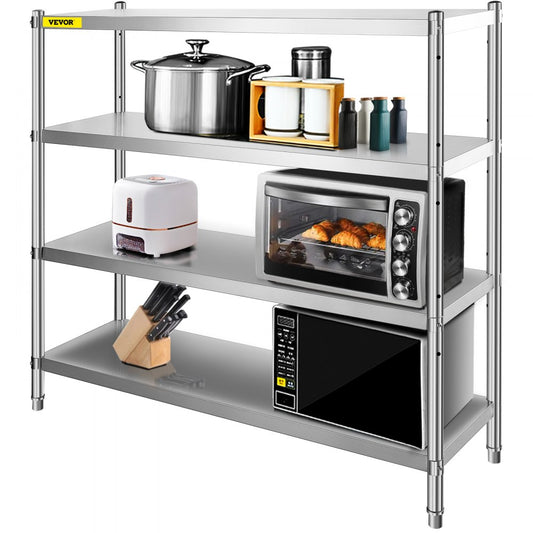 VV-SSS-4-72 - 4-Tier Stainless Steel Shelf with 330 lbs Capacity
