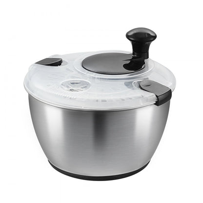 TF901S - 4.5L Stainless Steel Salad Spinner with Non-Slip Base