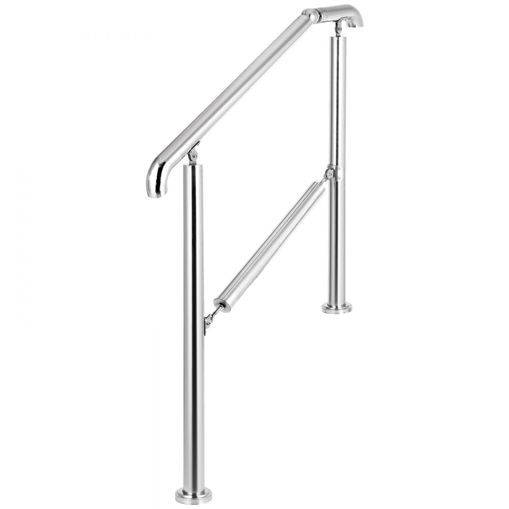 BXG-3STEP - Adjustable 304 Stainless Steel Handrail for 2-3 Steps, 441 lbs Capacity