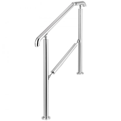 BXG-3STEP - Adjustable 304 Stainless Steel Handrail for 2-3 Steps, 441 lbs Capacity