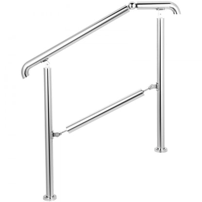 BXG-3STEP - Adjustable 304 Stainless Steel Handrail for 2-3 Steps, 441 lbs Capacity