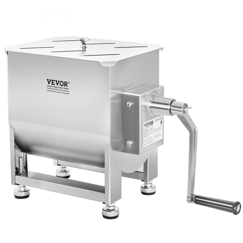 BME10 - 15 Pound Stainless Steel Meat Mixer with Adjustable Feet