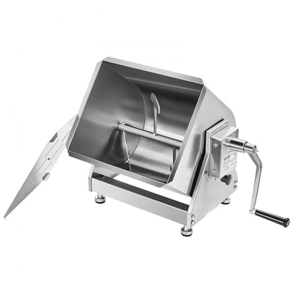 BME10-T - 15lb Stainless Steel Tilt Meat Mixer for Easy Unloading